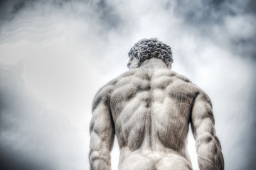 Hercules statue in Piazza della Signoria - obrazy, fototapety, plakaty