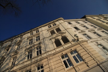 Wuppertal-Elberfeld, sanierte Gründerzeithäuser am Grünewalder Berg