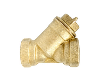 Plumbing  water filter, isolated on the white.