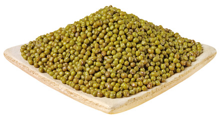 DISH OF GREEN MUNG BEANS CUT OUT