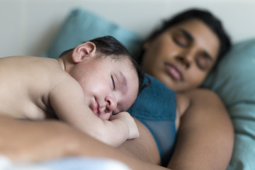 Sleepy time with mummy