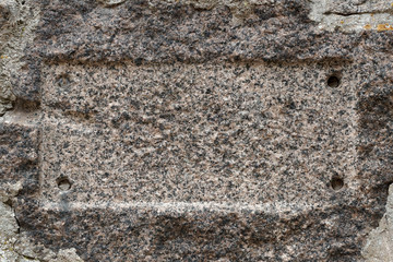 stone surface of a wall