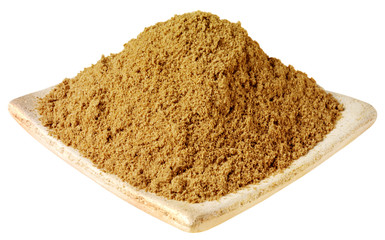 DISH OF CORIANDER POWDER CUT OUT
