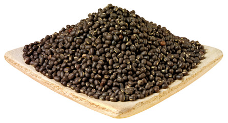 DISH OF BLACK MUNG BEANS CUT OUT