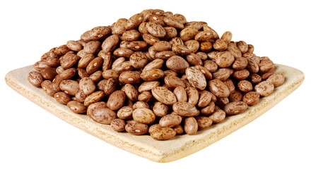 DISH OF PINTO BEANS CUT OUT