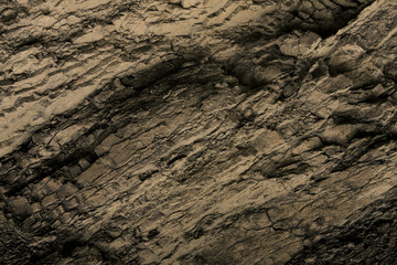 Rock surface of brown color