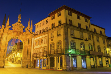 Fototapeta premium Arch of the New Gate in Braga in Portugal