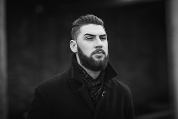 Obraz premium Portrait of a man with a beard