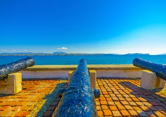 Fotobehang Vestingwerk in Spetses island in Greece