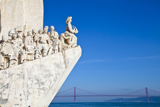 Padrão dos Descobrimentos, Monument to the Discoveries, celebrating Henri the Navigator and the Portuguese Age of Discovery and Exploration, Belem district, Lisbon, Portugal, Europe