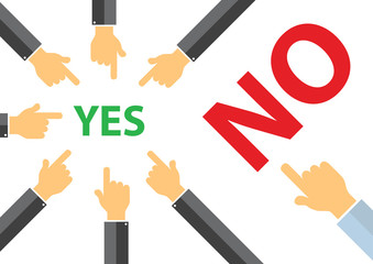  yes or no , peer pressure concept - think different concept