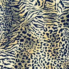 texture of print fabric striped leopard