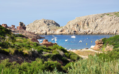 Fototapeta na wymiar Beautiful Menorca island view 