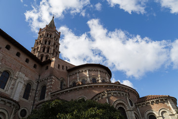 Fototapeta premium Basilica Saint-Sernin in Toulouse, France