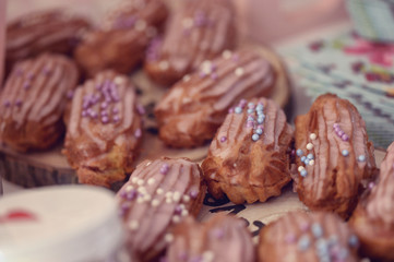 Chocolate eclairs