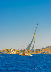 sailing in Spetses island in Greece