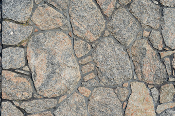 Wall fragment with attritions and cracks