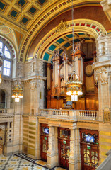 Obraz premium The Kelvingrove art gallery and museum, Glasgow, Scotland..