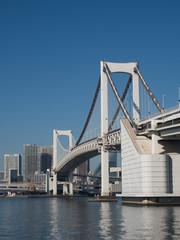Obraz premium 東京港とレインボーブリッジ