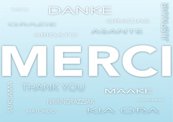 merci  nuage de mots