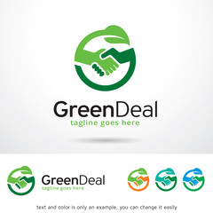 Green Deal Logo Template Design Vector 