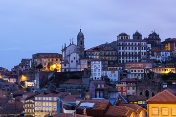 Naklejka na ściany i meble View on Old Town in Porto in Portugal
