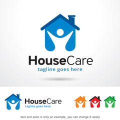 House Care Logo Template Design Vector 