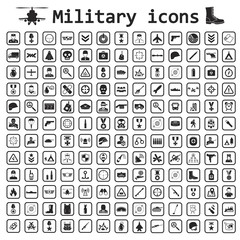 Military icon set icon - 104498513