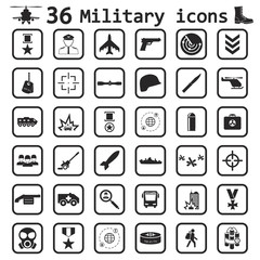 Military icon set icon