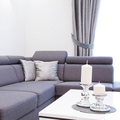 Living room  with comfortable sofa