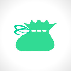 Flat style baby accessories bootees. Web line icon