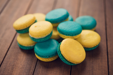 colorful macaroons