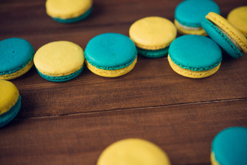 colorful macaroons