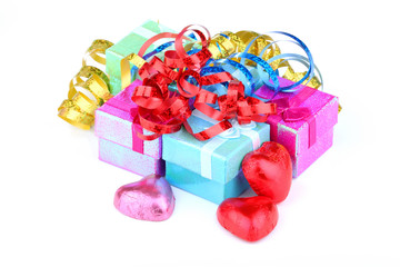 color gift boxes