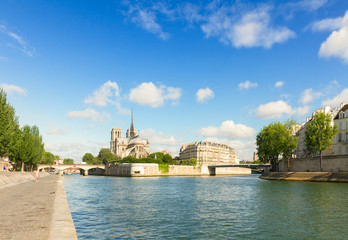 Fototapeta premium Notre Dame cathedral, Paris France