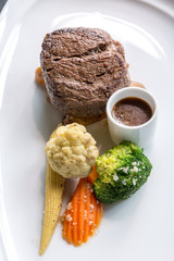 Grilled beef steak