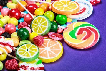 Fototapeta na wymiar Colorful sweets and candies