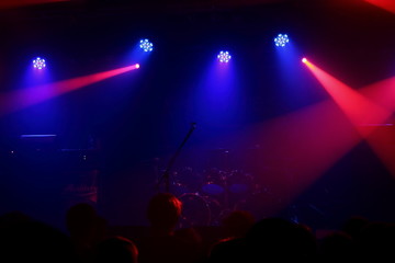 Obraz na płótnie Canvas Light on the stage