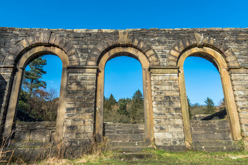 Fototapeta na wymiar Abandoned Arch Windows