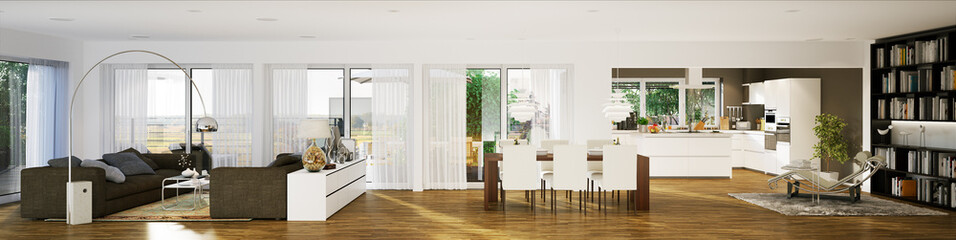 luxury modern loft apartment - luxuriöse Penthouse Wohnung