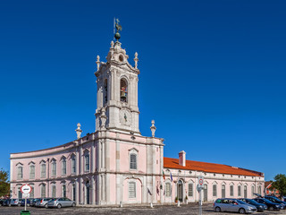 Fototapeta na wymiar Queluz, Portugal - September, 2015: Dona Maria I Historical Hotel in Queluz, Lisbon (Portugal). This luxury hotel is built in the former Royal Guard Headquarters.