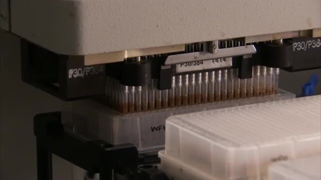At the U.S. Government&rsquo;s Genome Sequencing Center, DNA is analyzed in the lab.