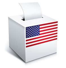 Urna Wyborcza - Stany Zjednoczone - głosowanie - obrazy, fototapety, plakaty