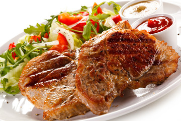 Grilled steaks