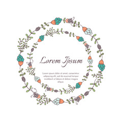 Wedding floral template collection.Wedding invitation