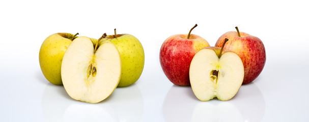 Mitades manzanas 
