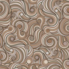 Doodle seamless background. Hand drawing doodle.