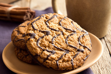 oatmeal cookies with chocolate