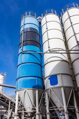 Silos of storage of cement