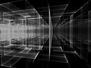 Abstract tech background angled surface digitally generated image